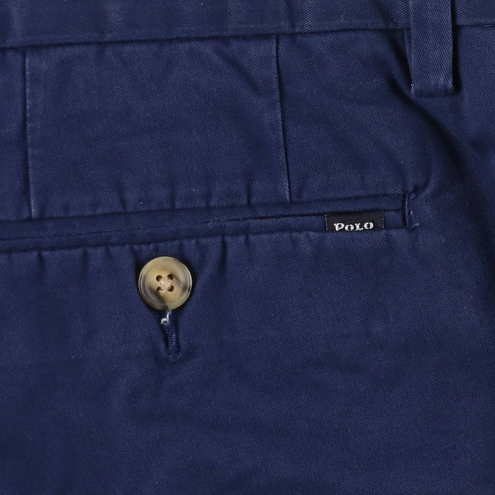 Ralph Lauren POLO RALPH LAUREN STRETCH CLASSIC FIT Chino Shorts (Men's size W38 equivalent) cotton navy blue type Vintage Second Hand