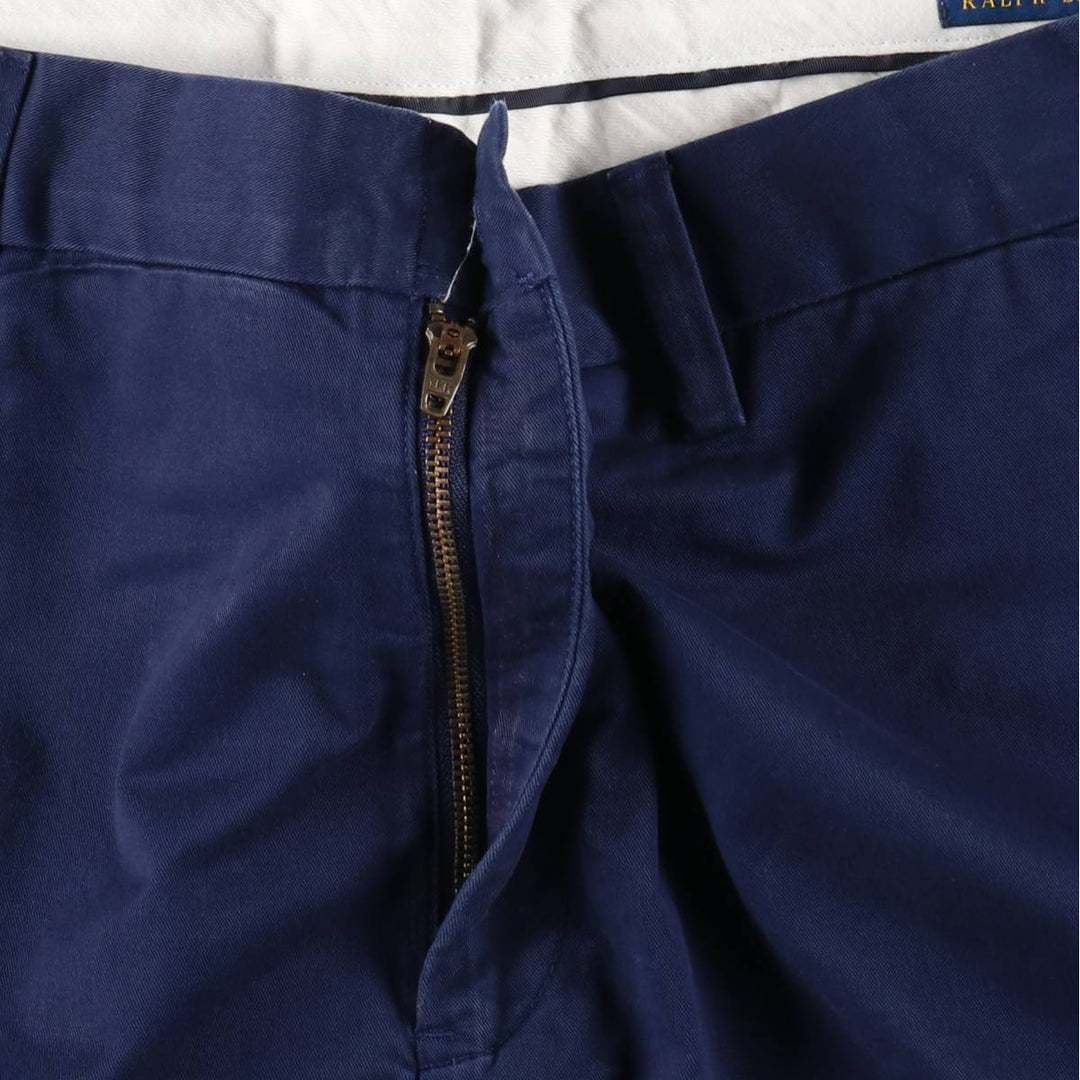 Ralph Lauren POLO RALPH LAUREN STRETCH CLASSIC FIT Chino Shorts (Men's size W38 equivalent) cotton navy blue type Vintage Second Hand