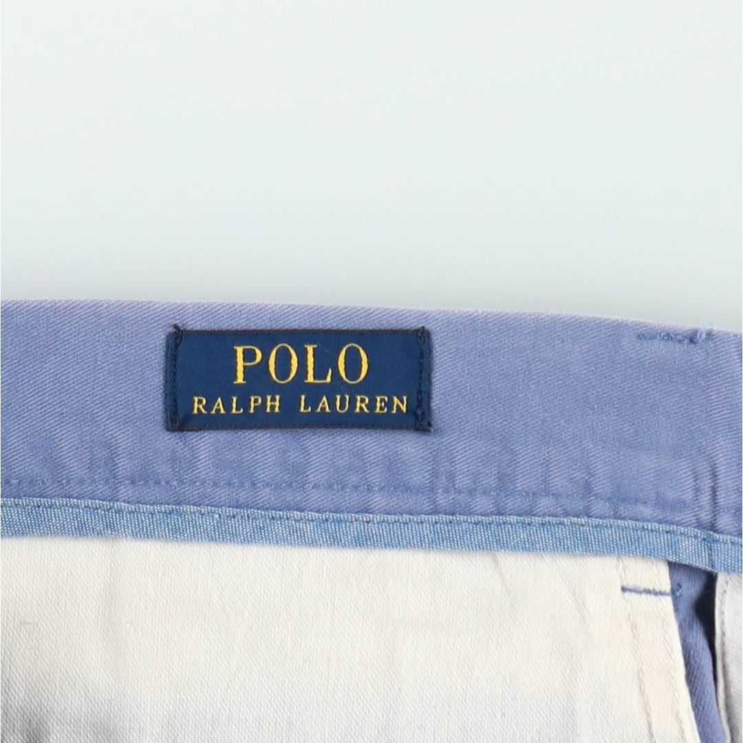 Ralph Lauren POLO RALPH LAUREN CLASSIC FIT 9'' All-over print chino shorts, men's size W36 (approx.) cotton blue type Vintage Second Hand