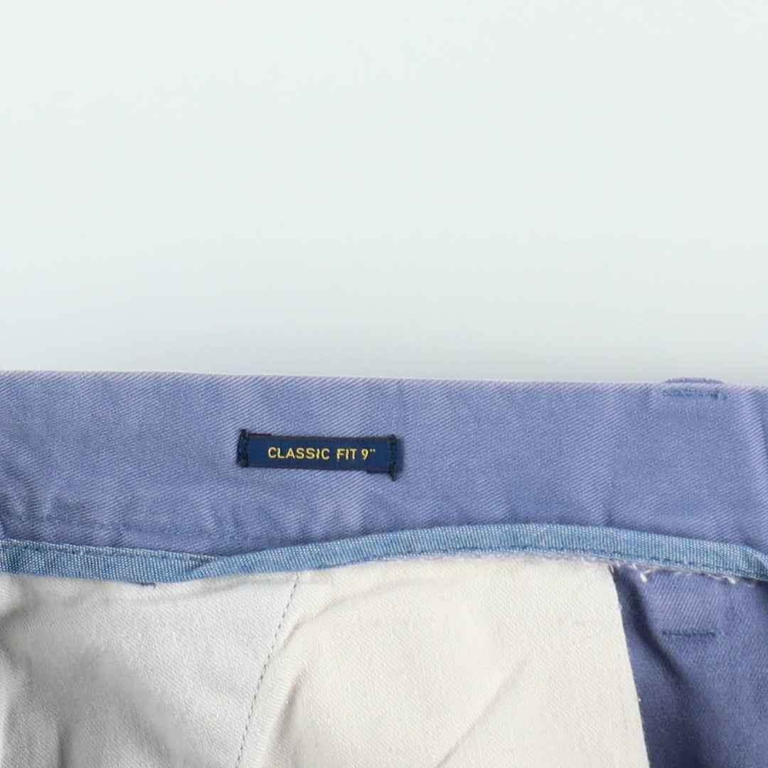 Ralph Lauren POLO RALPH LAUREN CLASSIC FIT 9'' All-over print chino shorts, men's size W36 (approx.) cotton blue type Vintage Second Hand
