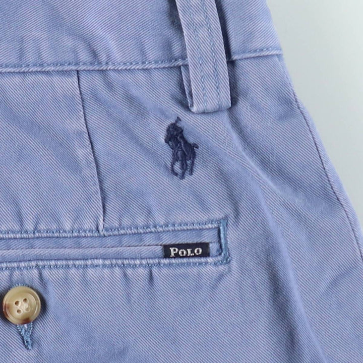 Ralph Lauren POLO RALPH LAUREN CLASSIC FIT 9'' All-over print chino shorts, men's size W36 (approx.) cotton blue type Vintage Second Hand