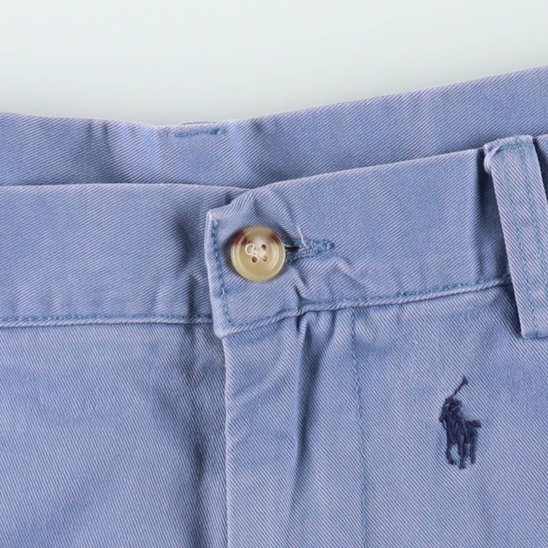 Ralph Lauren POLO RALPH LAUREN CLASSIC FIT 9'' All-over print chino shorts, men's size W36 (approx.) cotton blue type Vintage Second Hand