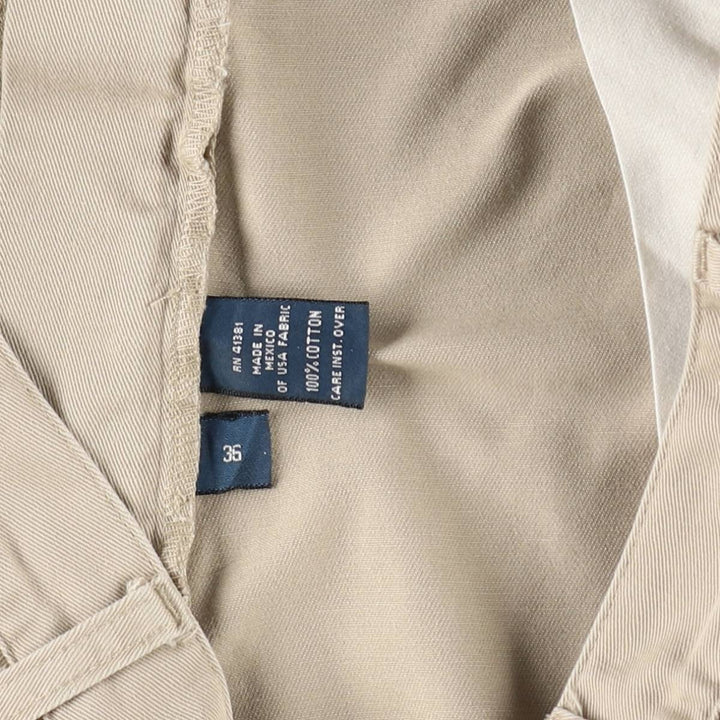Ralph Lauren POLO by Ralph Lauren TYLER SHORT Two-pleat chino shorts, short pants, men's size W36 cotton Beige type Vintage Second Hand