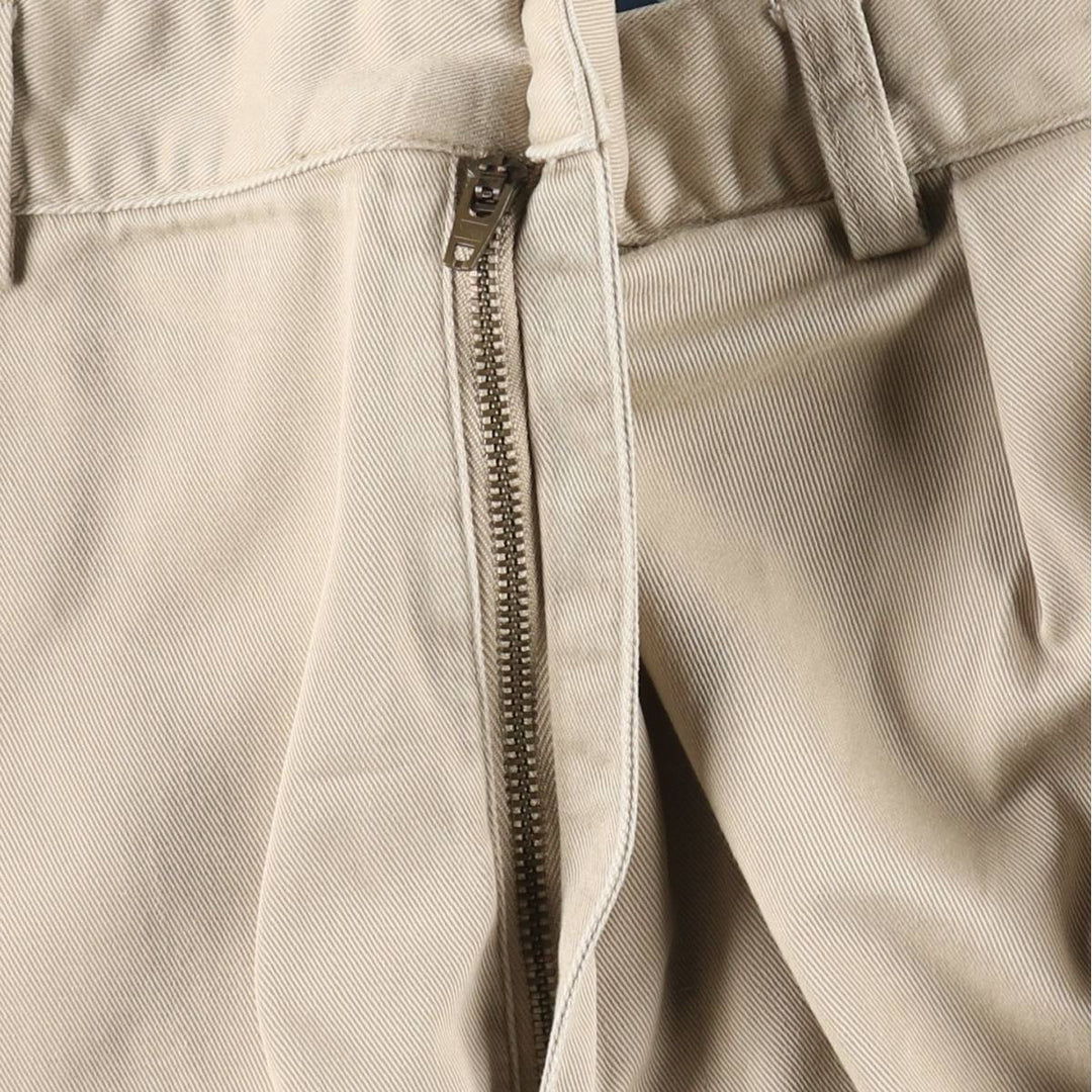 Ralph Lauren POLO by Ralph Lauren TYLER SHORT Two-pleat chino shorts, short pants, men's size W36 cotton Beige type Vintage Second Hand