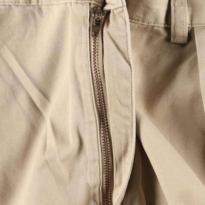 Ralph Lauren POLO by Ralph Lauren TYLER SHORT Two-pleat chino shorts, short pants, men's size W36 cotton Beige type Vintage Second Hand