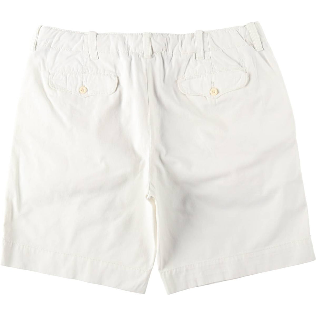 Ralph Lauren POLO by Ralph Lauren Chino Shorts, Men's Size W39 (approx.) cotton white type Vintage Second Hand