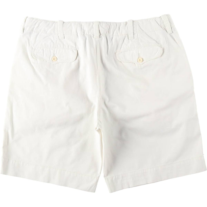Ralph Lauren POLO by Ralph Lauren Chino Shorts, Men's Size W39 (approx.) cotton white type Vintage Second Hand