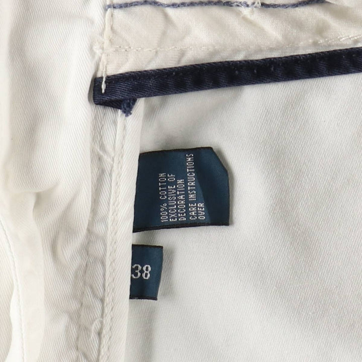 Ralph Lauren POLO by Ralph Lauren Chino Shorts, Men's Size W39 (approx.) cotton white type Vintage Second Hand
