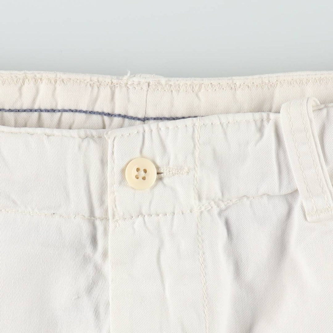 Ralph Lauren POLO by Ralph Lauren Chino Shorts, Men's Size W39 (approx.) cotton white type Vintage Second Hand