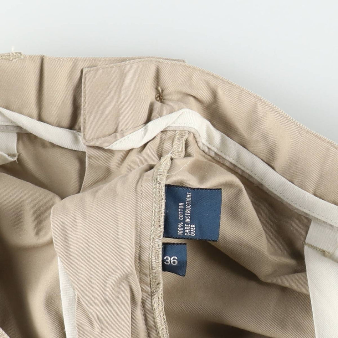 Ralph Lauren POLO by Ralph Lauren Two-pleat Chino Shorts Shorts Men's W36 cotton Beige type Vintage Second Hand