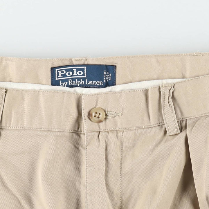 Ralph Lauren POLO by Ralph Lauren Two-pleat Chino Shorts Shorts Men's W36 cotton Beige type Vintage Second Hand