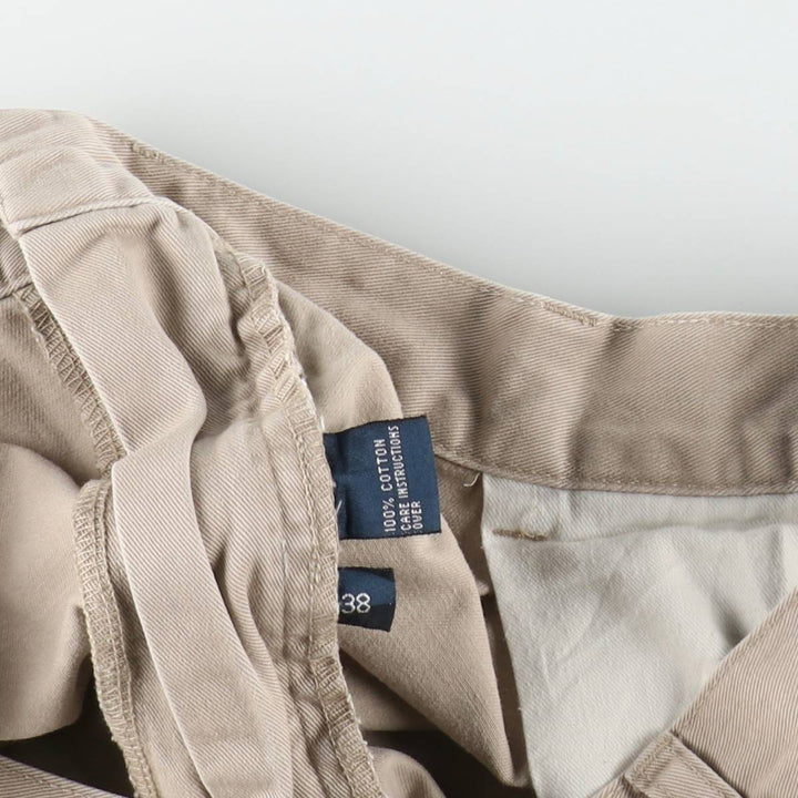 Ralph Lauren POLO by Ralph Lauren TYLER SHORT Two-pleat chino shorts, short pants, men's size W37 cotton Beige type Vintage Second Hand