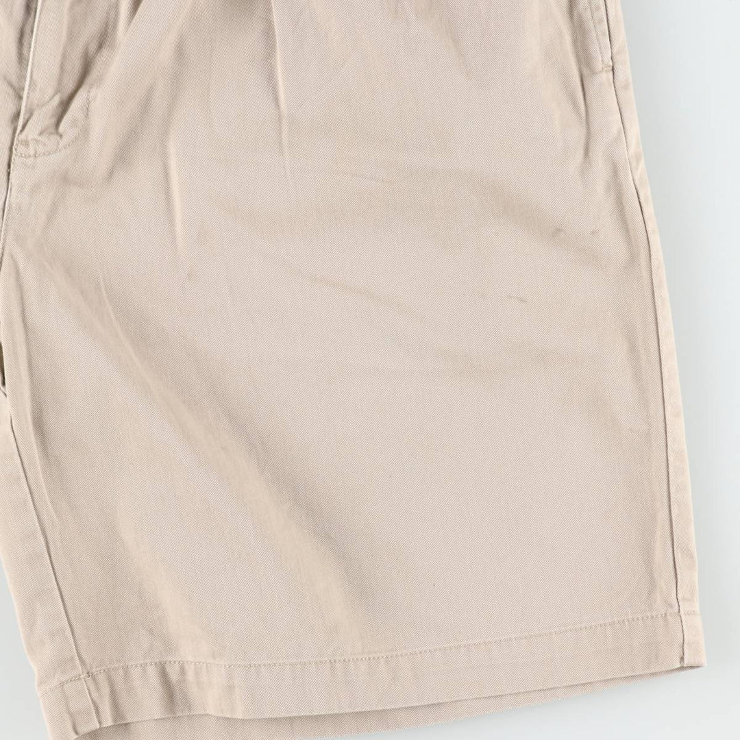 Ralph Lauren POLO by Ralph Lauren TYLER SHORT Two-pleat chino shorts, short pants, men's size W37 cotton Beige type Vintage Second Hand