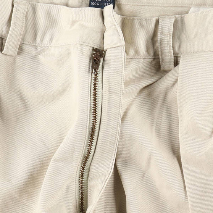 Ralph Lauren POLO by Ralph Lauren TYLER SHORT Two-pleat chino shorts, short pants, men's size W36 cotton Beige type Vintage Second Hand
