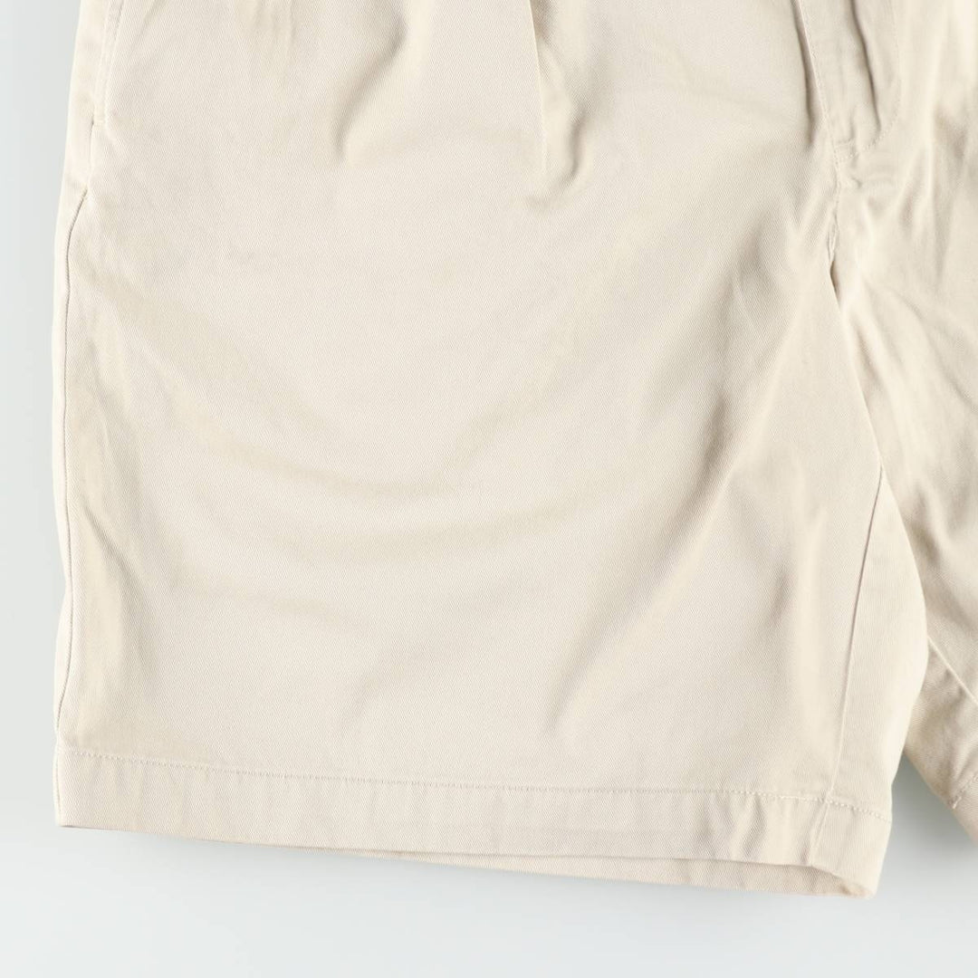 Ralph Lauren POLO by Ralph Lauren TYLER SHORT Two-pleat chino shorts, short pants, men's size W36 cotton Beige type Vintage Second Hand