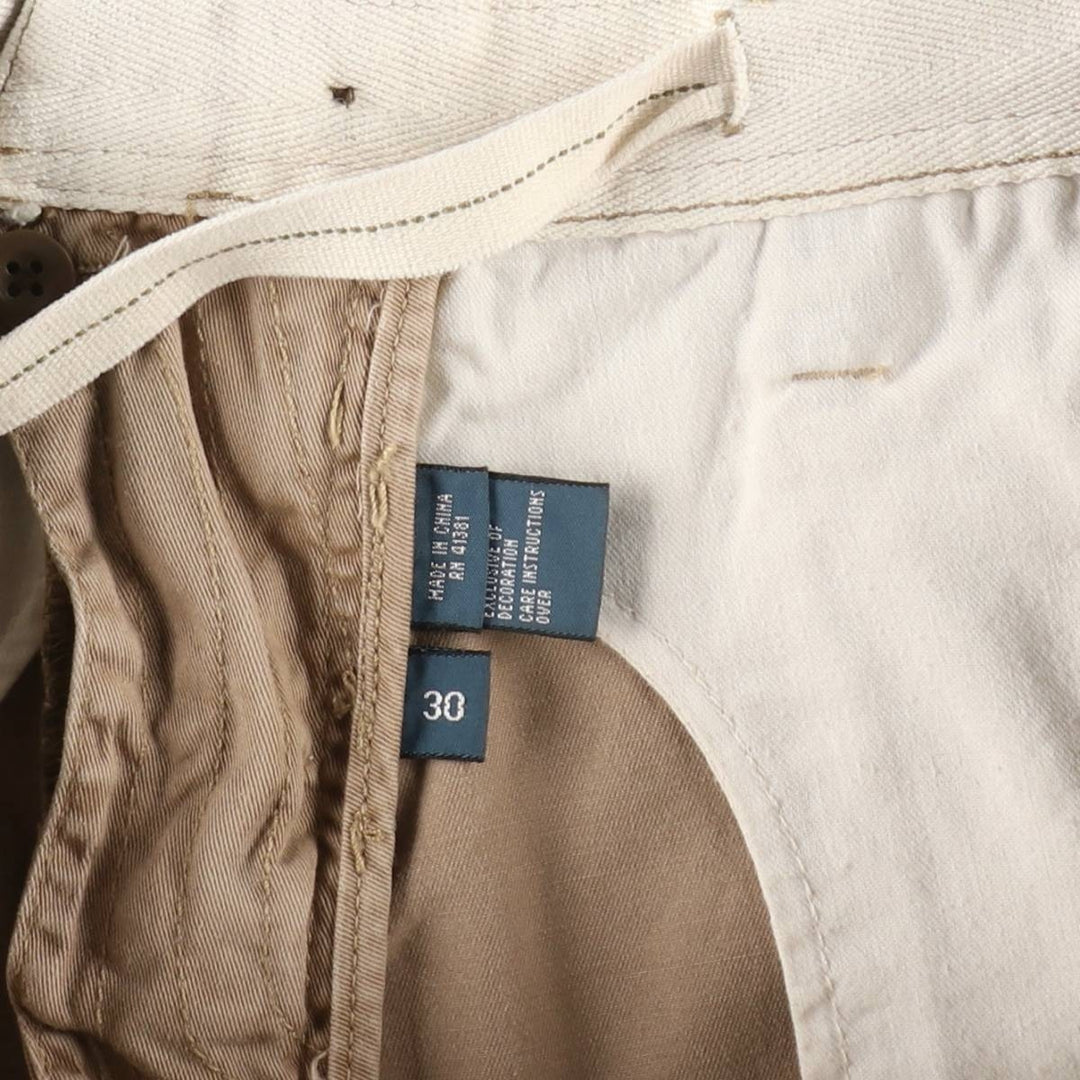 Ralph Lauren POLO by Ralph Lauren RELAXED FIT Chino Shorts, Men's Size W32 (approx.) cotton Beige type Vintage Second Hand
