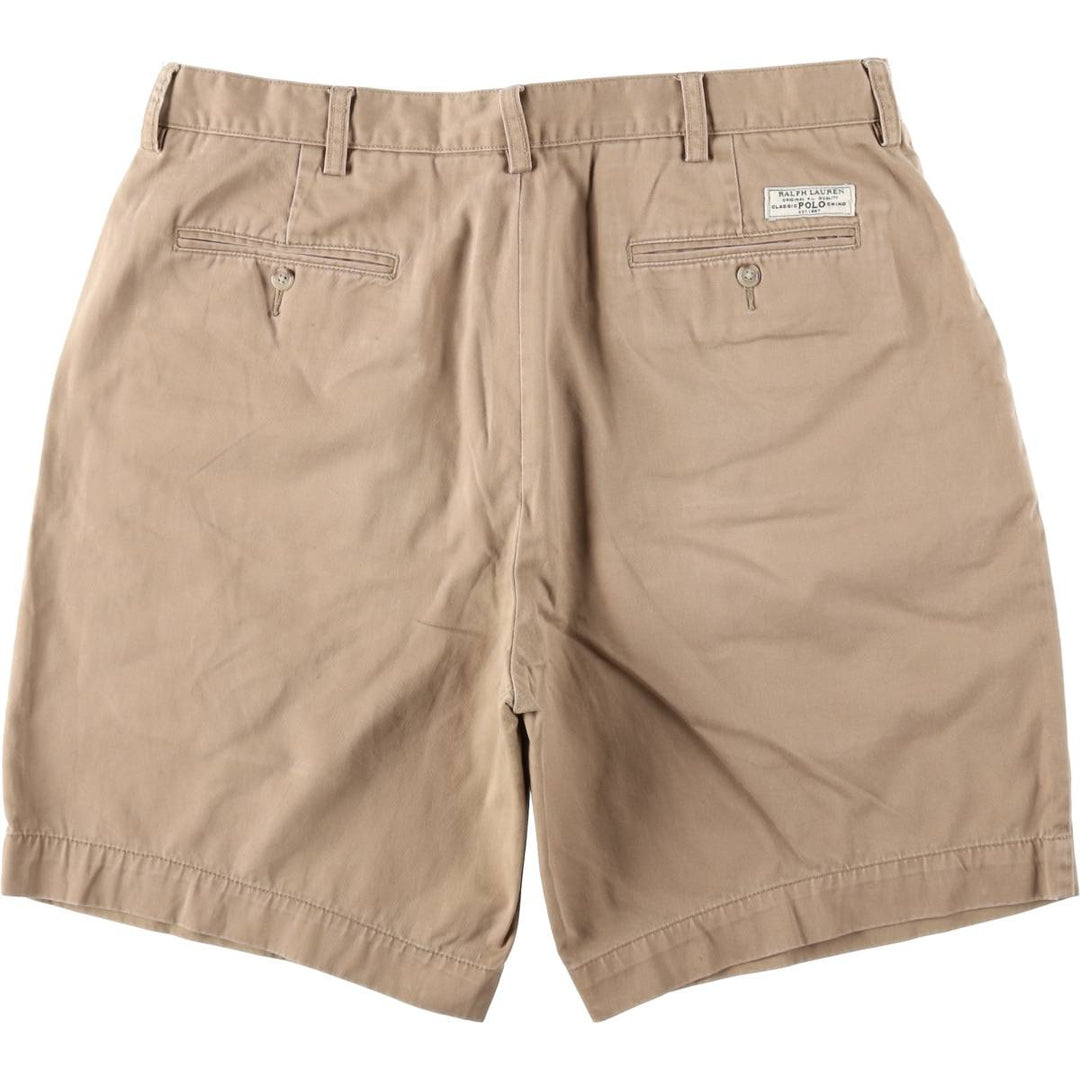 Ralph Lauren POLO by Ralph Lauren PROSPECT SHORT chino shorts, men's size W37 cotton Beige type Vintage Second Hand