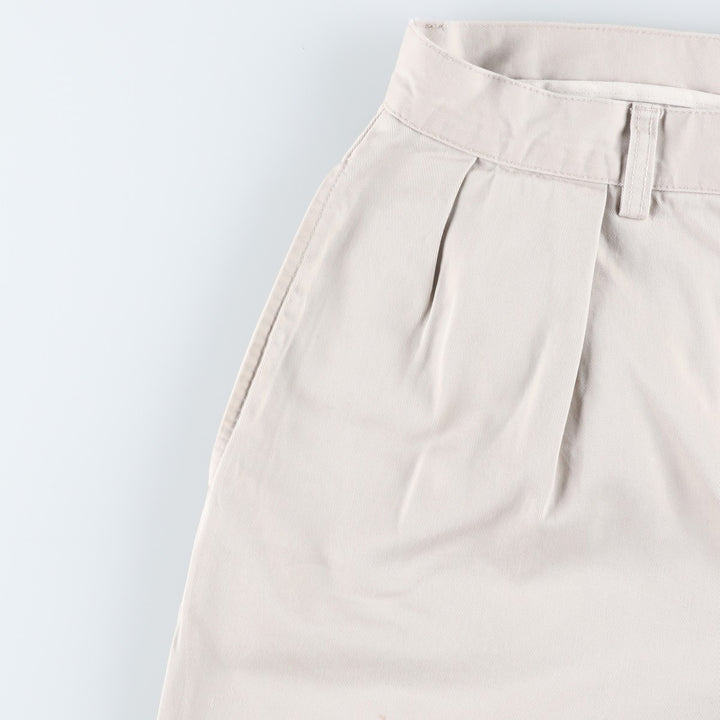 Ralph Lauren POLO by Ralph Lauren ANDREW SHORT Two-pleat chino shorts, short pants, men's size W32 cotton Beige type Vintage Second Hand