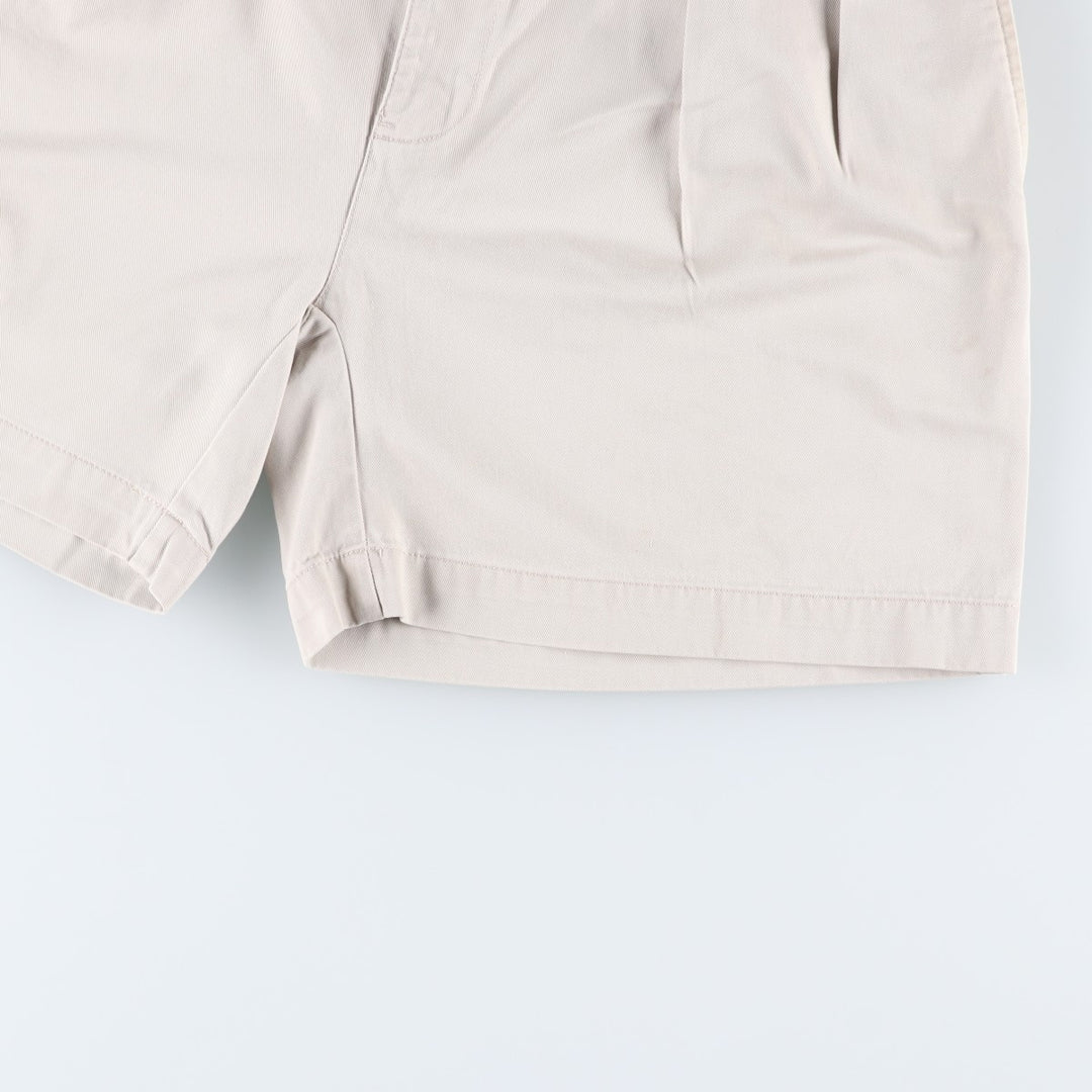 Ralph Lauren POLO by Ralph Lauren ANDREW SHORT Two-pleat chino shorts, short pants, men's size W32 cotton Beige type Vintage Second Hand