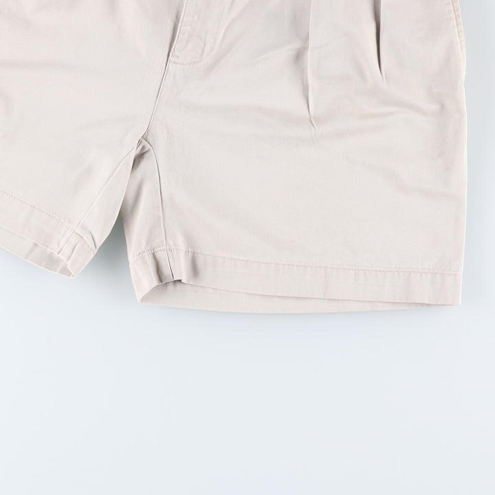Ralph Lauren POLO by Ralph Lauren ANDREW SHORT Two-pleat chino shorts, short pants, men's size W32 cotton Beige type Vintage Second Hand