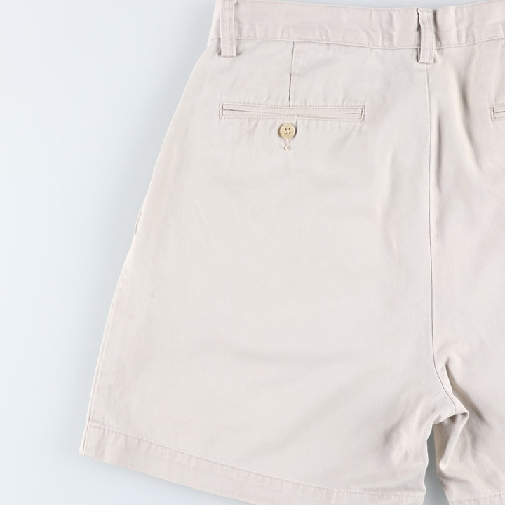 Ralph Lauren POLO by Ralph Lauren ANDREW SHORT Two-pleat chino shorts, short pants, men's size W32 cotton Beige type Vintage Second Hand