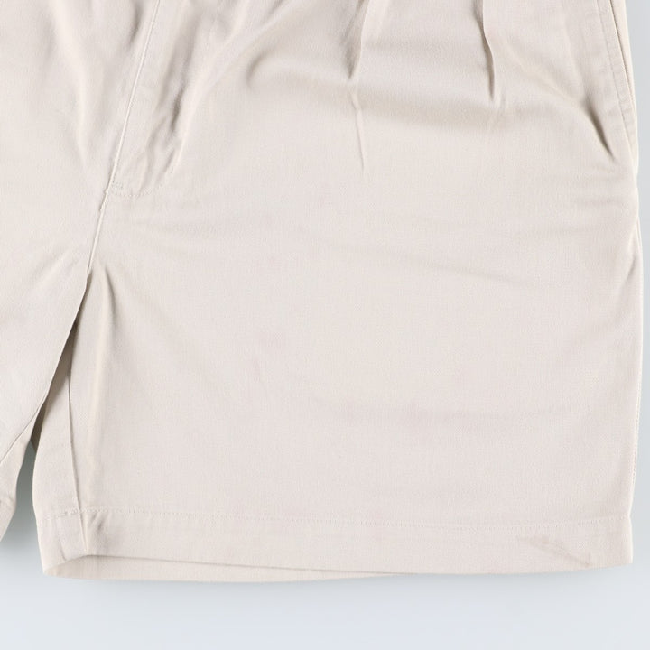 Ralph Lauren POLO by Ralph Lauren ANDREW SHORT Two-pleat chino shorts, short pants, men's size W36 cotton Beige type Vintage Second Hand