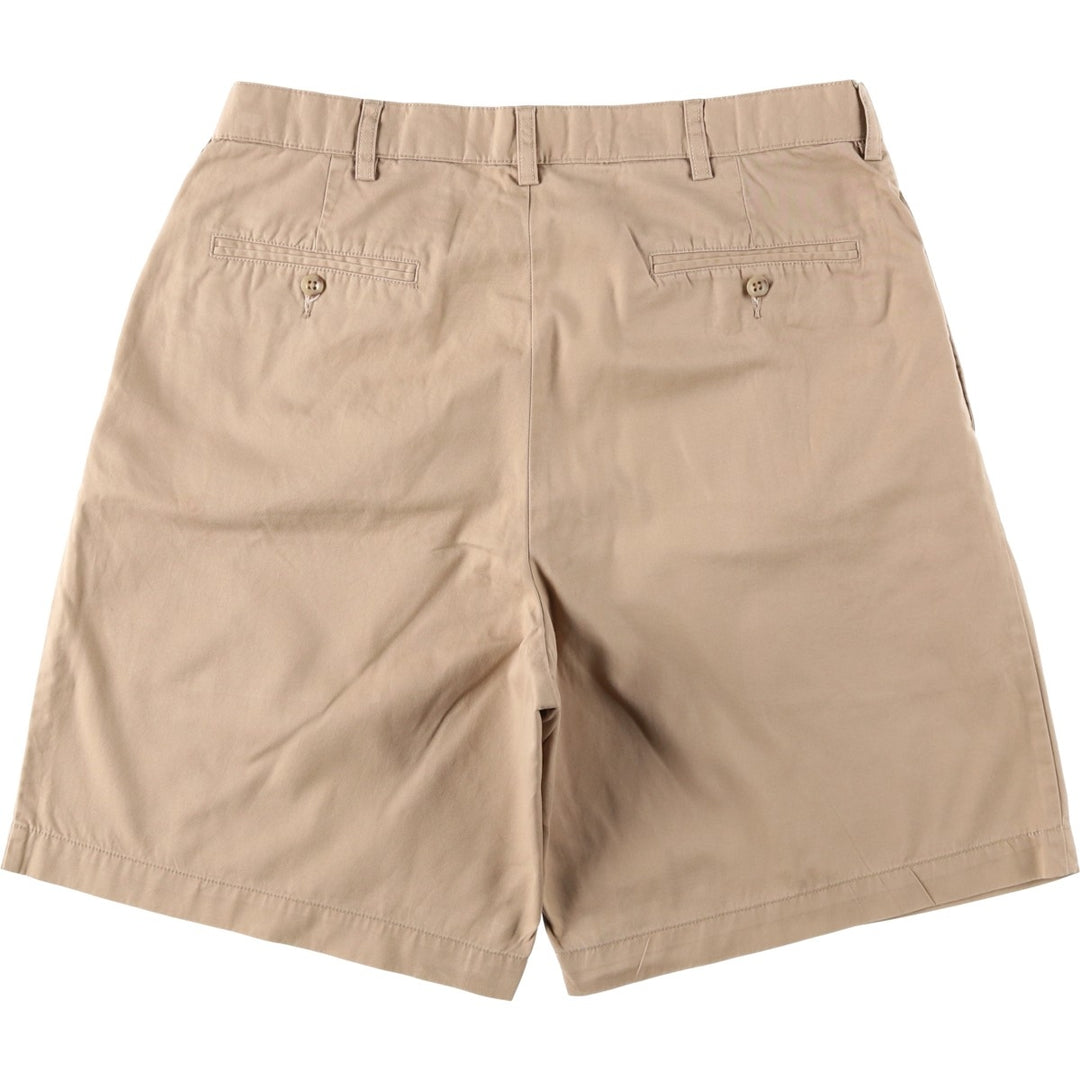 Ralph Lauren POLO by Ralph Lauren TYLER SHORT Two-pleat chino shorts, short pants, men's w35 equivalent cotton beige type brown Vintage Second Hand