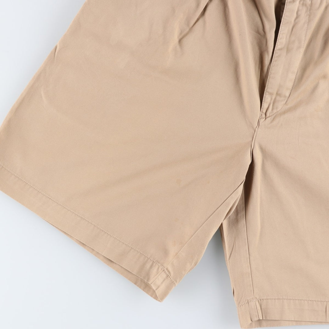 Ralph Lauren POLO by Ralph Lauren TYLER SHORT Two-pleat chino shorts, short pants, men's w35 equivalent cotton beige type brown Vintage Second Hand