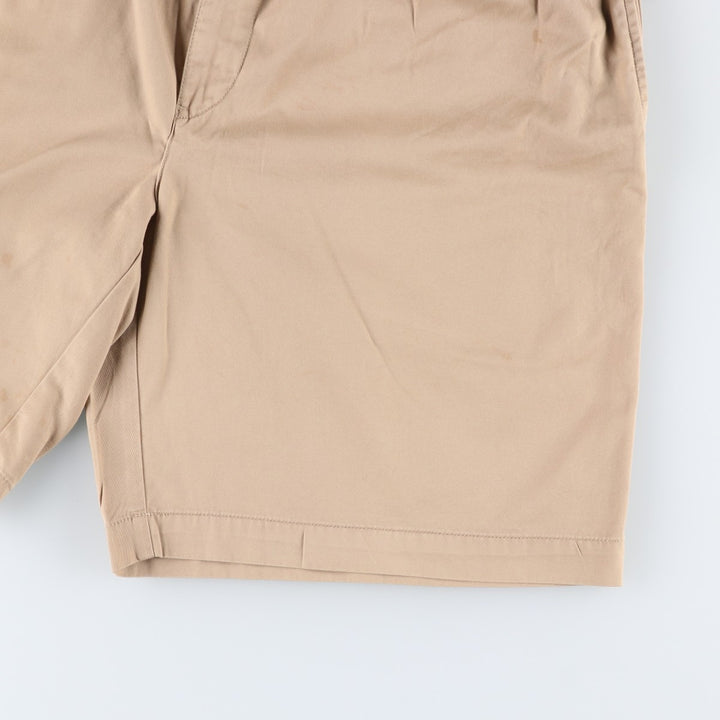 Ralph Lauren POLO by Ralph Lauren TYLER SHORT Two-pleat chino shorts, short pants, men's w35 equivalent cotton beige type brown Vintage Second Hand