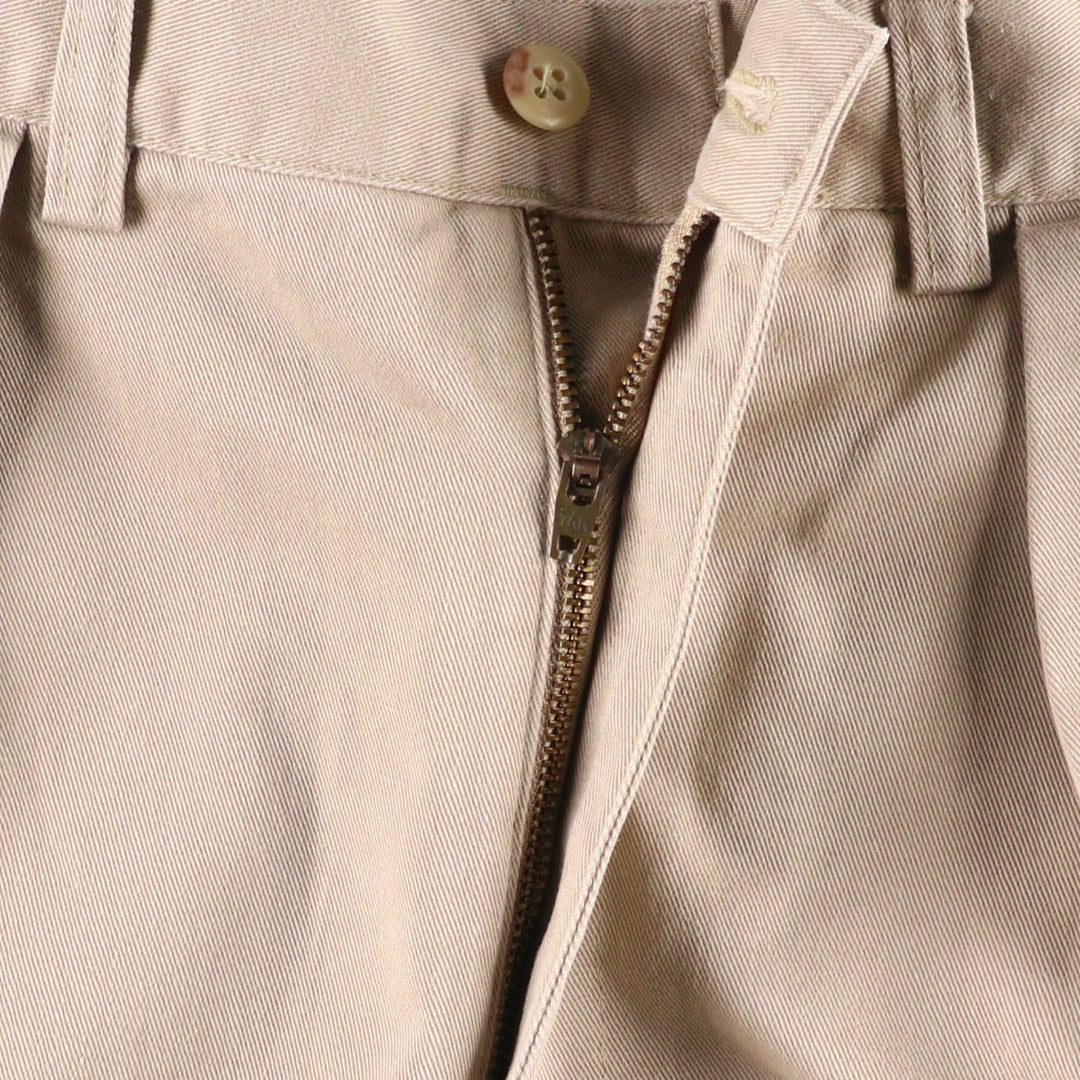 Ralph Lauren POLO by Ralph Lauren TYLER SHORT Two-pleat chino shorts, short pants, men's size W32 cotton beige type brown Vintage Second Hand