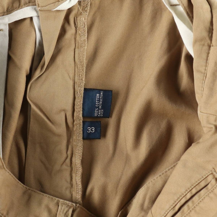 Ralph Lauren POLO by Ralph Lauren TYLER SHORT Two-Pleat Chino Shorts, Men's Size W32 (approx.) cotton Beige type Vintage Second Hand