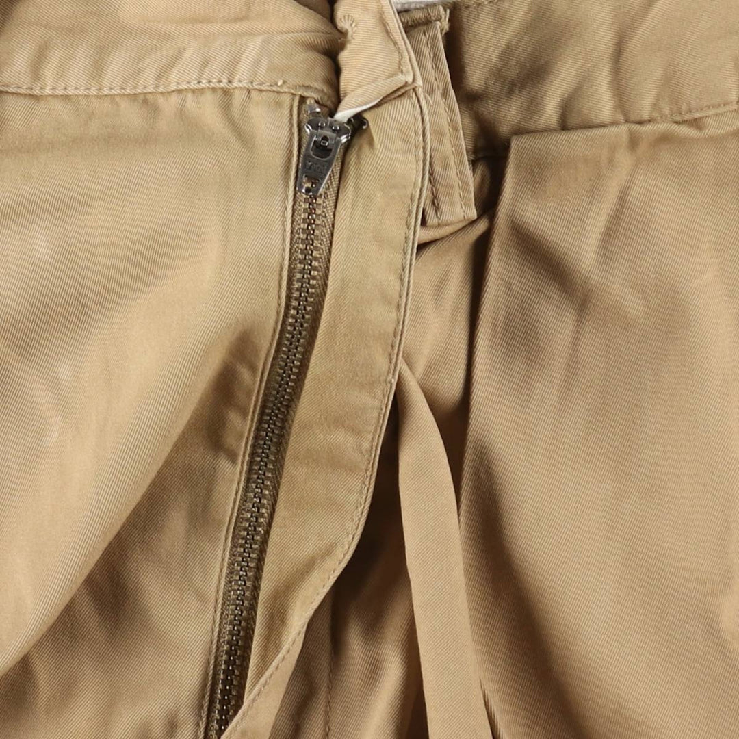 Ralph Lauren POLO by Ralph Lauren TYLER SHORT Two-Pleat Chino Shorts, Men's Size W32 (approx.) cotton Beige type Vintage Second Hand