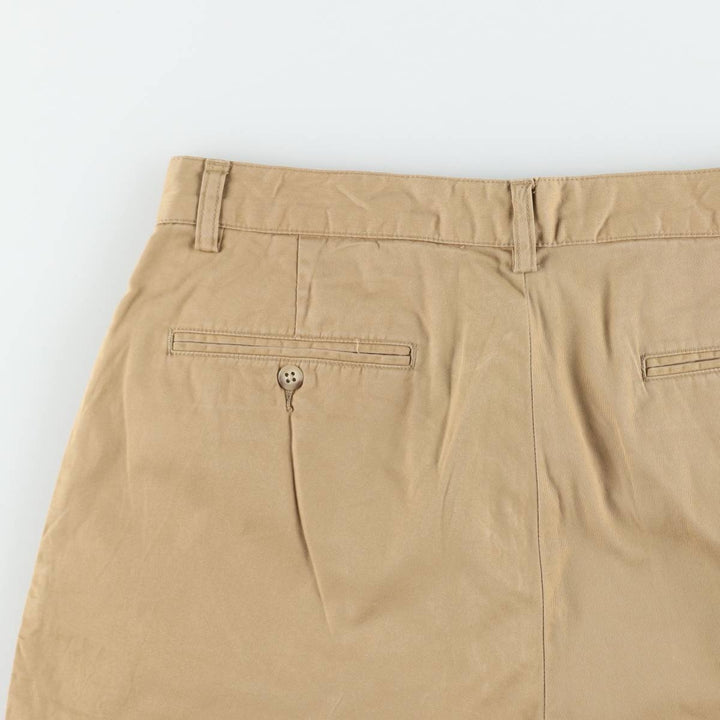 Ralph Lauren POLO by Ralph Lauren TYLER SHORT Two-Pleat Chino Shorts, Men's Size W32 (approx.) cotton Beige type Vintage Second Hand