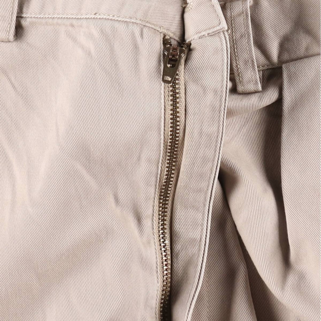 Ralph Lauren POLO by Ralph Lauren TYLER SHORT Two-Pleat Chino Shorts, Men's Size W35 (approx.) cotton Beige type Vintage Second Hand