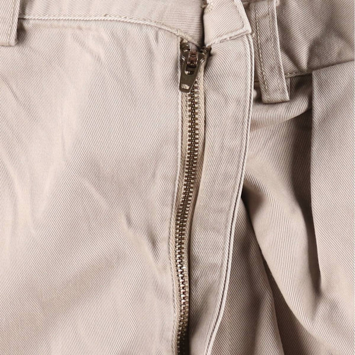 Ralph Lauren POLO by Ralph Lauren TYLER SHORT Two-Pleat Chino Shorts, Men's Size W35 (approx.) cotton Beige type Vintage Second Hand