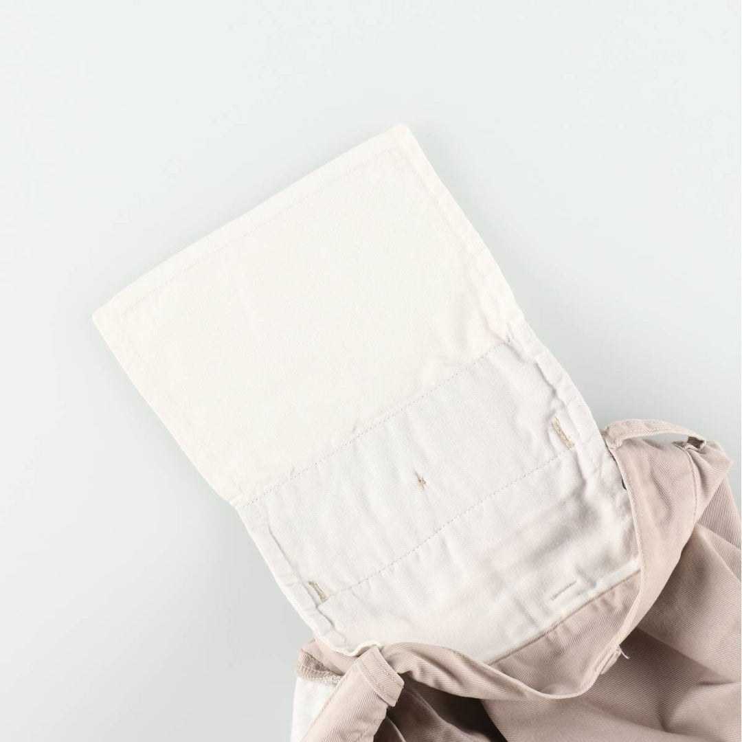 Ralph Lauren POLO by Ralph Lauren TYLER SHORT Two-Pleat Chino Shorts, Men's Size W35 (approx.) cotton Beige type Vintage Second Hand