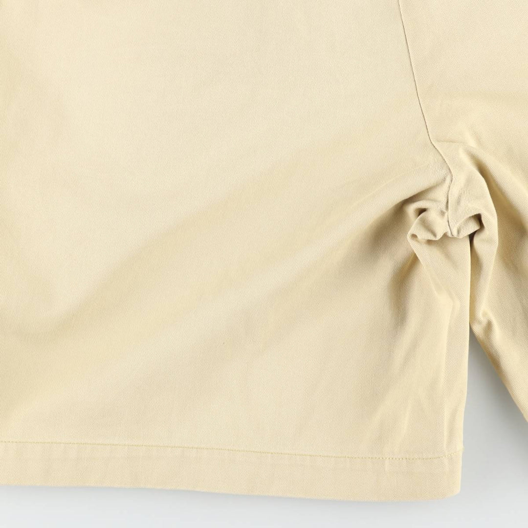 Ralph Lauren POLO by Ralph Lauren TYLER SHORT Two-Pleat Chino Shorts, Men's Size W38 (approx.) cotton yellow type Vintage Second Hand