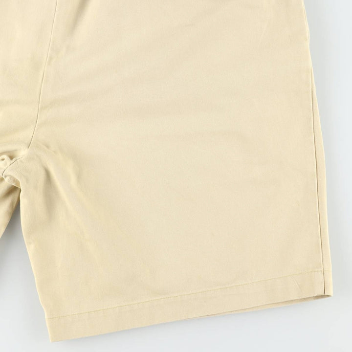 Ralph Lauren POLO by Ralph Lauren TYLER SHORT Two-Pleat Chino Shorts, Men's Size W38 (approx.) cotton yellow type Vintage Second Hand