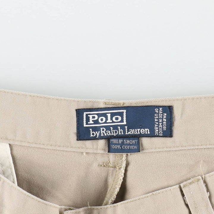 Ralph Lauren POLO by Ralph Lauren PHILIP SHORT Chino Shorts, Men's Size W36 cotton Beige type Vintage Second Hand