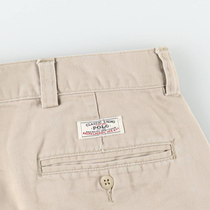 Ralph Lauren POLO by Ralph Lauren PHILIP SHORT Chino Shorts, Men's Size W36 cotton Beige type Vintage Second Hand