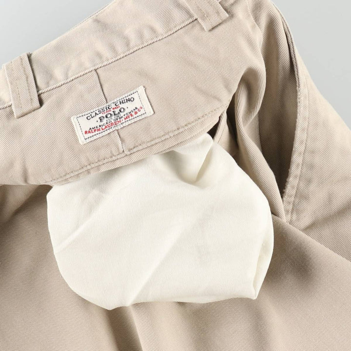 Ralph Lauren POLO by Ralph Lauren PHILIP SHORT Chino Shorts, Men's Size W36 cotton Beige type Vintage Second Hand