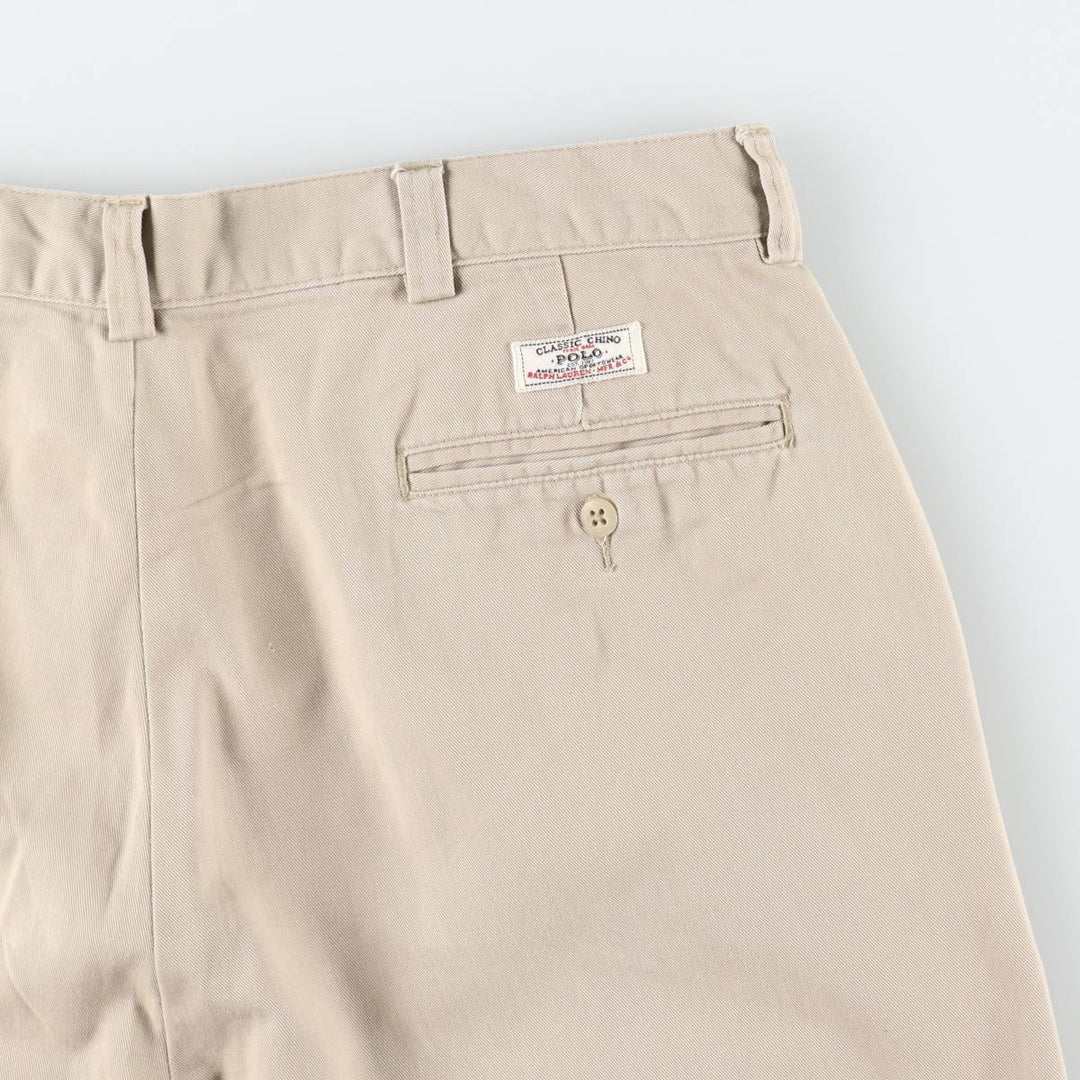 Ralph Lauren POLO by Ralph Lauren PHILIP SHORT Chino Shorts, Men's Size W36 cotton Beige type Vintage Second Hand