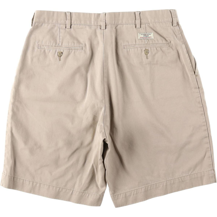 Ralph Lauren POLO by Ralph Lauren Chino Shorts Shorts Men's W34 equivalent cotton Beige type Vintage Second Hand