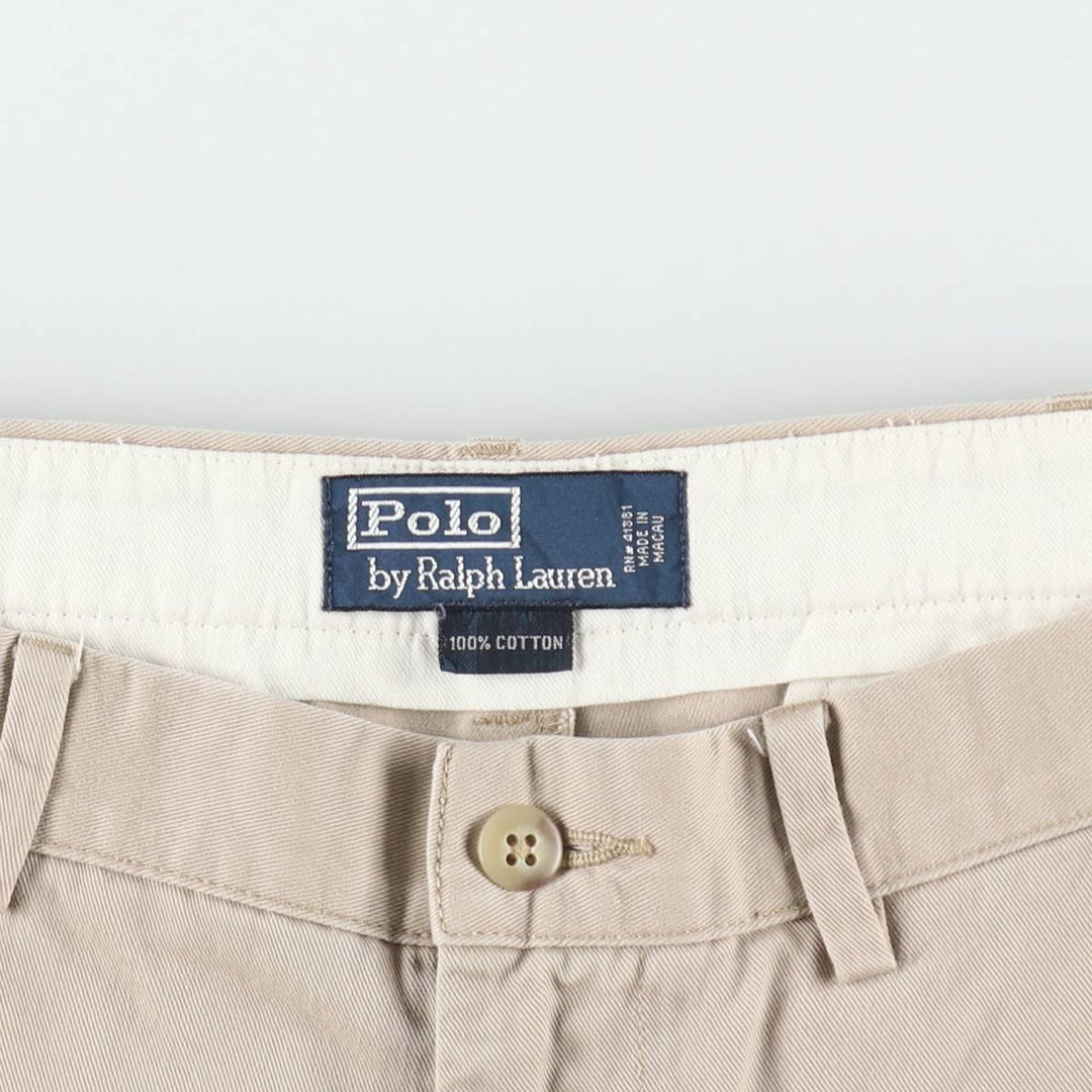 Ralph Lauren POLO by Ralph Lauren Chino Shorts Shorts Men's W34 equivalent cotton Beige type Vintage Second Hand