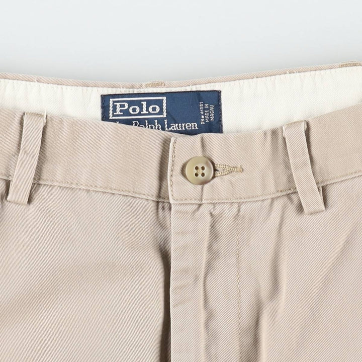 Ralph Lauren POLO by Ralph Lauren Chino Shorts Shorts Men's W34 equivalent cotton Beige type Vintage Second Hand