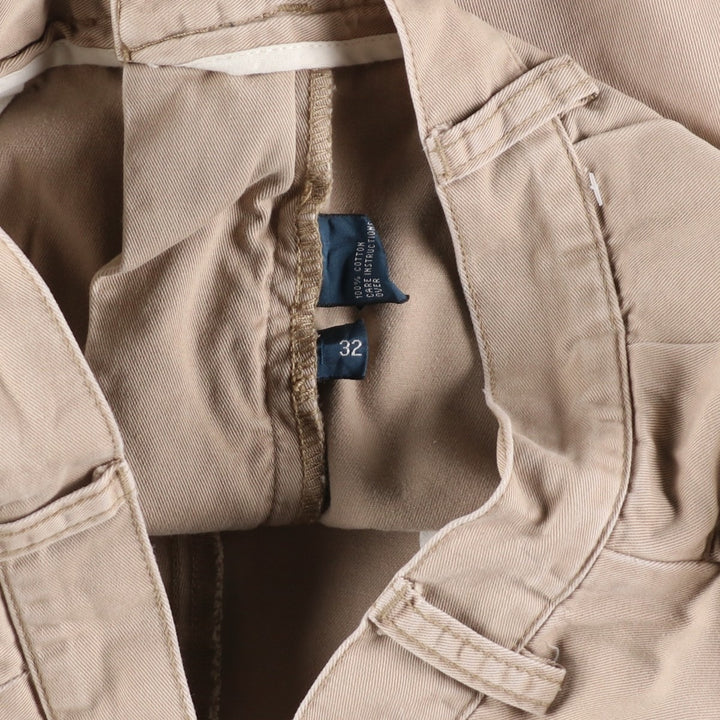 Ralph Lauren POLO by Ralph Lauren TYLER SHORT Two-pleat chino shorts, short pants, men's size W33 cotton Beige type Vintage Second Hand