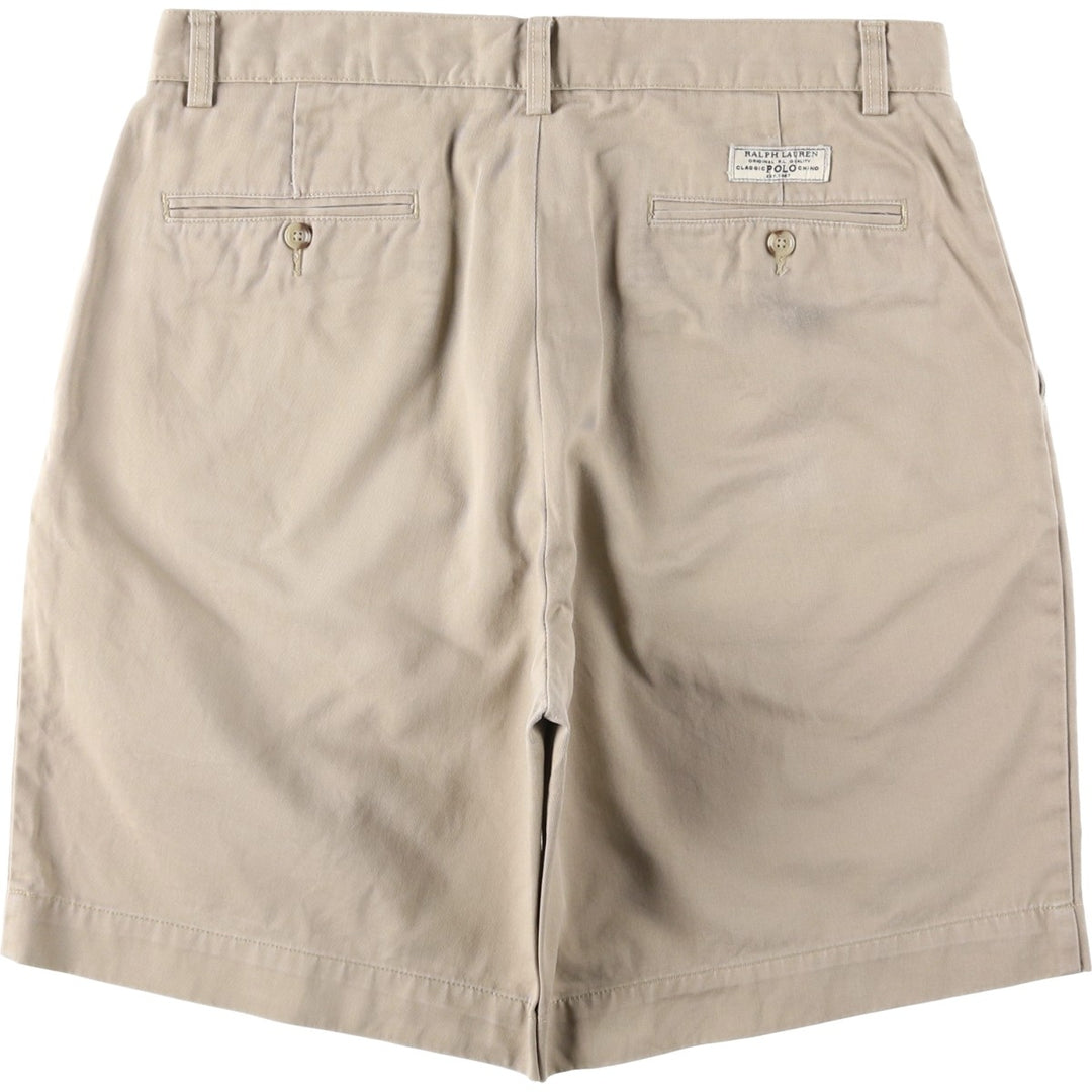 Ralph Lauren POLO by Ralph Lauren PROSPECT SHORT Chino shorts Short pants Men's W34 equivalent cotton beige type brown Vintage Second Hand