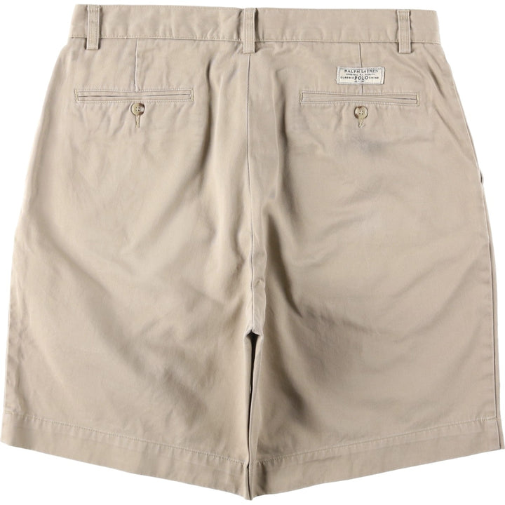 Ralph Lauren POLO by Ralph Lauren PROSPECT SHORT Chino shorts Short pants Men's W34 equivalent cotton beige type brown Vintage Second Hand