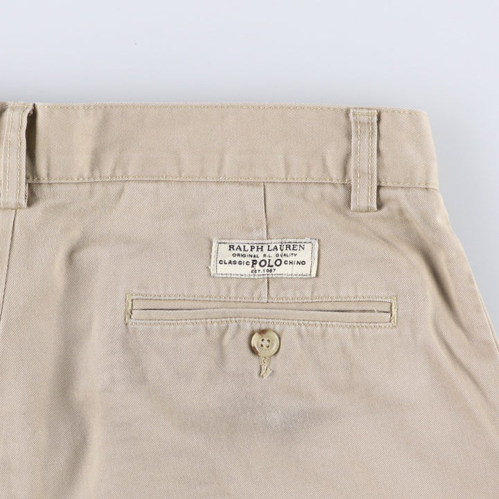 Ralph Lauren POLO by Ralph Lauren PROSPECT SHORT Chino shorts Short pants Men's W34 equivalent cotton beige type brown Vintage Second Hand