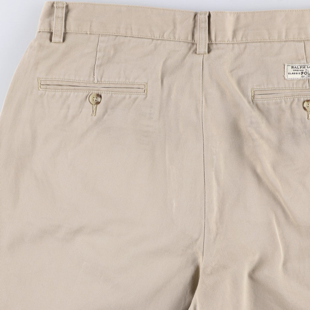 Ralph Lauren POLO by Ralph Lauren PROSPECT SHORT Chino shorts Short pants Men's W34 equivalent cotton beige type brown Vintage Second Hand